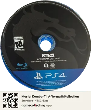 Mortal Kombat 11: Aftermath Kollection PlayStation 4, NTSC disc