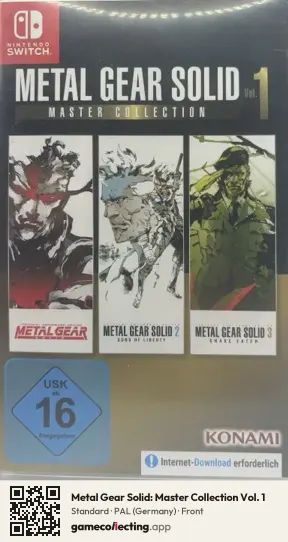Metal Gear Solid: Master Collection Vol. 1 Nintendo Switch, Germany box front