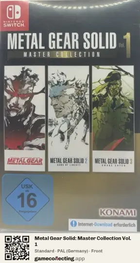 Metal Gear Solid: Master Collection Vol. 1 Nintendo Switch, Germany box front