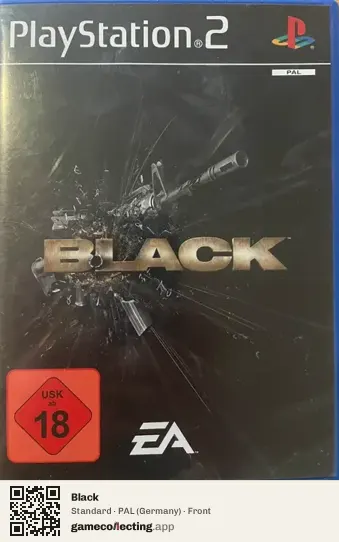 Black PlayStation 2, Germany box front