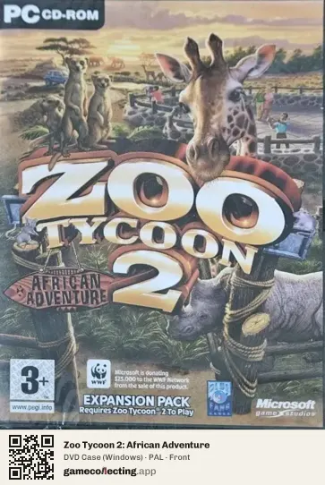 Zoo Tycoon 2: African Adventure Computer, PAL box front