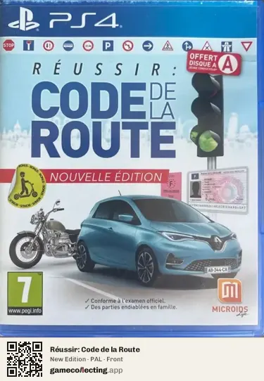 Réussir: Code de la Route PlayStation 4, PAL box front