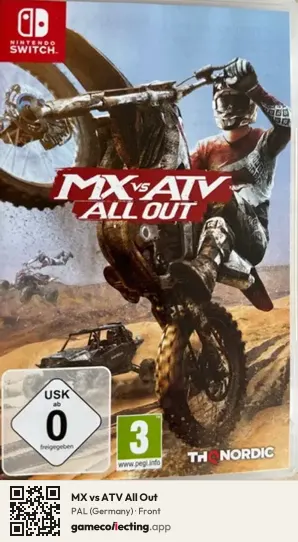 MX vs ATV All Out Nintendo Switch, Germany box front
