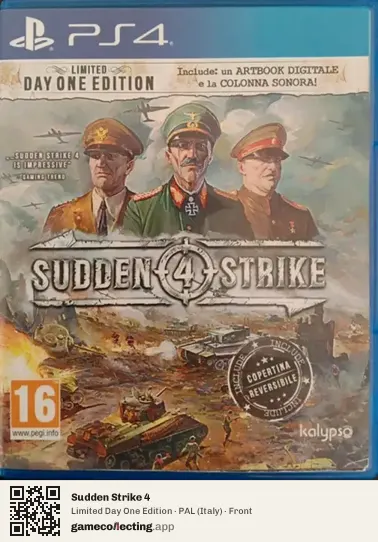 Sudden Strike 4 PlayStation 4, Italy box front