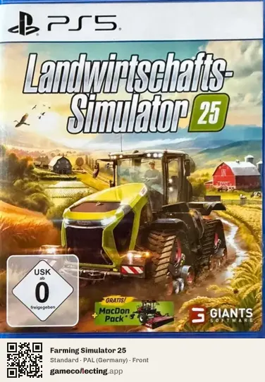 Farming Simulator 25 PlayStation 5, Germany box front