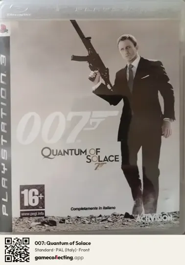 007: Quantum of Solace PlayStation 3, Italy box front