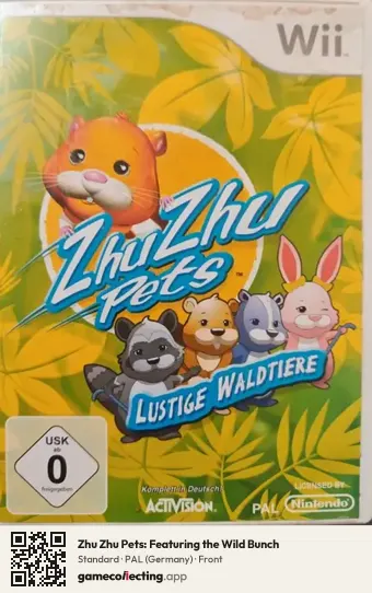 Zhu Zhu Pets: Featuring the Wild Bunch Nintendo Wii, Germany box front