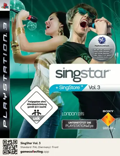 SingStar Vol. 3 PlayStation 3, Germany box front