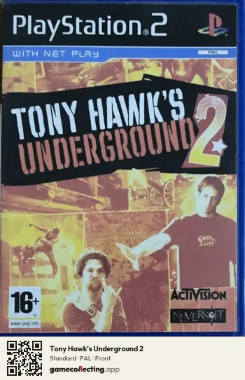 Tony Hawk's Underground 2 PlayStation 2, PAL box front