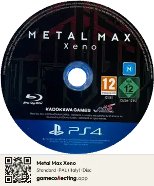 Metal Max Xeno PlayStation 4, PAL disc