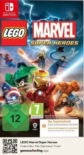LEGO Marvel Super Heroes Nintendo Switch, Germany box front