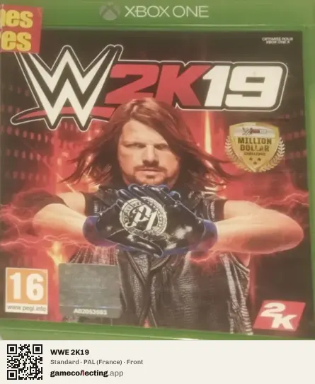 WWE 2K19 Xbox One, France box front
