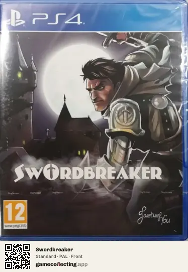 Swordbreaker PlayStation 4, PAL box front
