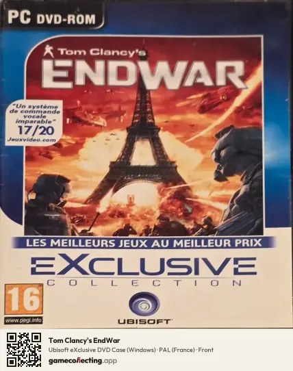 Tom Clancy's EndWar Computer, France box front