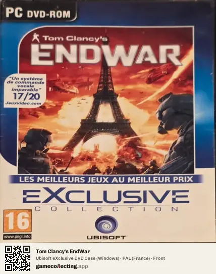 Tom Clancy's EndWar Computer, France box front