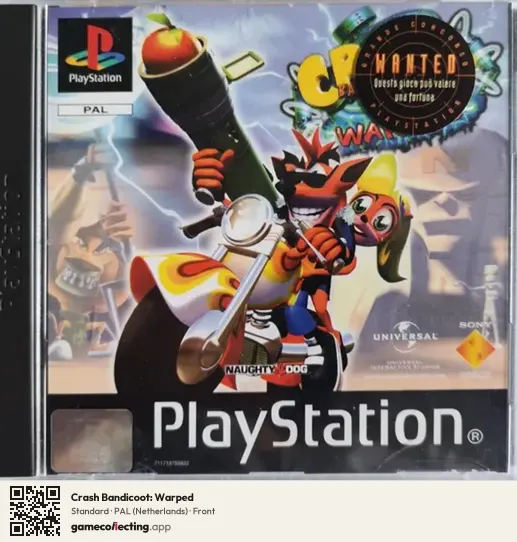 Crash Bandicoot: Warped PlayStation, Netherlands box front