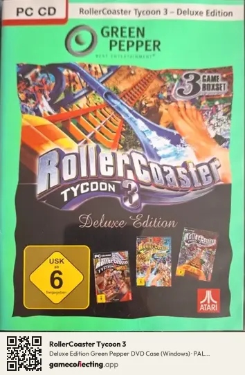 RollerCoaster Tycoon 3 Computer, Germany box front
