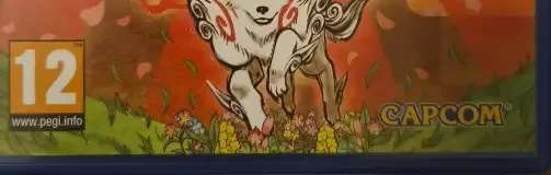 Ōkami HD, the PEGI square on its front