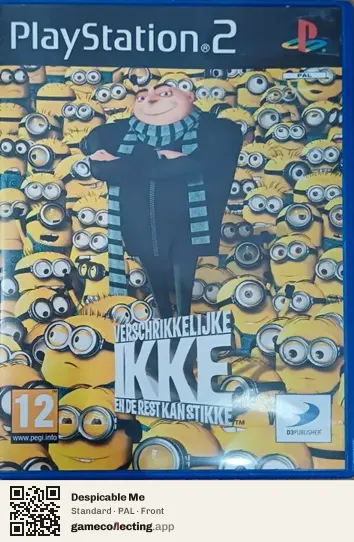 Despicable Me PlayStation 2, PAL box front