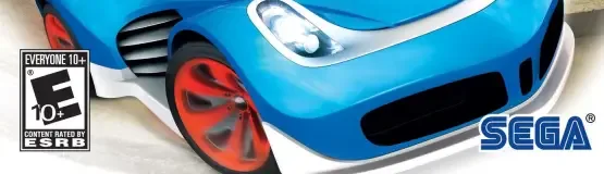 Sonic & All-Stars Racing Transformed, the ESRB box on its front