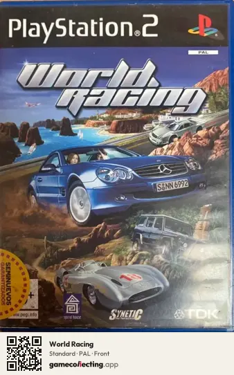 World Racing PlayStation 2, PAL box front