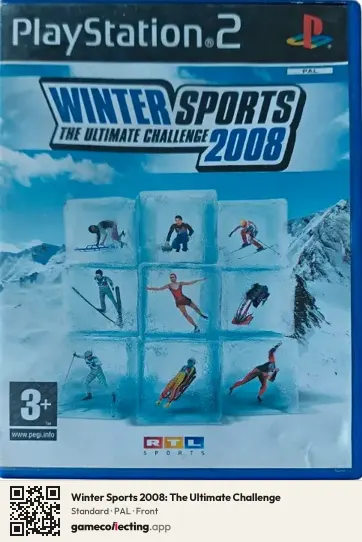Winter Sports 2008: The Ultimate Challenge PlayStation 2, PAL box front