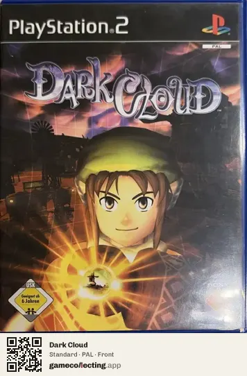 Dark Cloud PlayStation 2, PAL box front