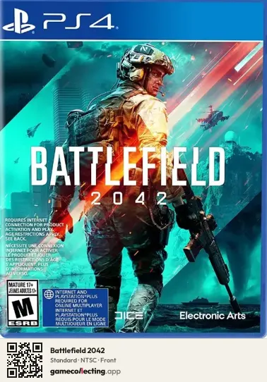 Battlefield 2042 PlayStation 4, NTSC box front