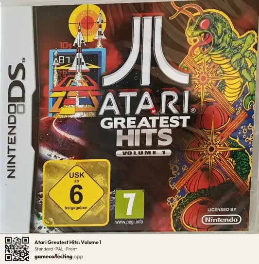 Atari Greatest Hits: Volume 1 Nintendo DS, PAL box front