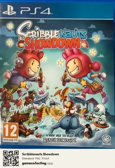 Scribblenauts Showdown PlayStation 4, PAL box front