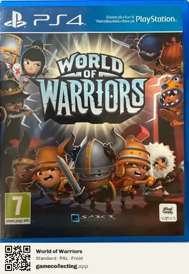 World of Warriors PlayStation 4, PAL box front