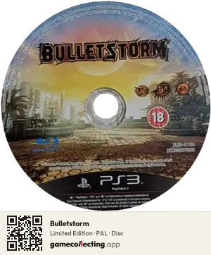 Bulletstorm PlayStation 3, PAL disc