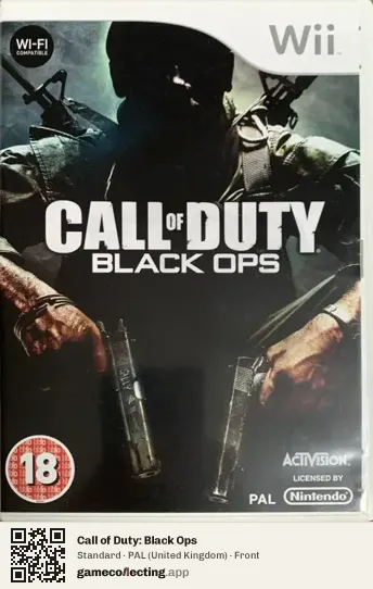 Call of Duty: Black Ops Nintendo Wii, United Kingdom box front