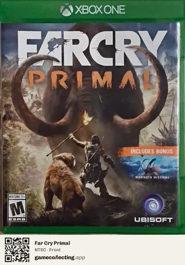 Far Cry Primal Xbox One, NTSC box front