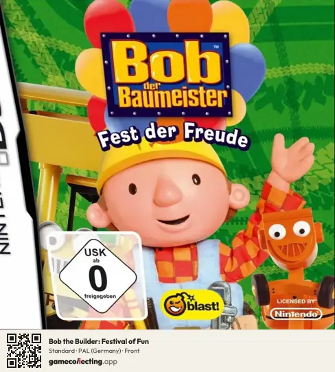 Bob the Builder: Festival of Fun Nintendo DS, Germany box front