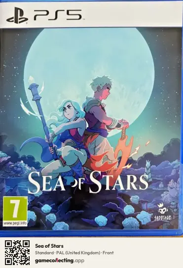 Sea of Stars PlayStation 5, United Kingdom box front