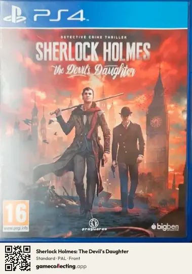 Sherlock Holmes: The Devil's Daughter PlayStation 4, PAL box front
