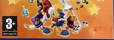 Sega Superstars, the PEGI square on its front