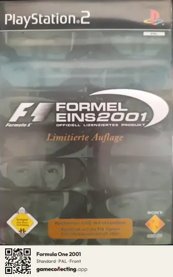 Formula One 2001 PlayStation 2, PAL box front
