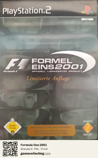 Formula One 2001 PlayStation 2, PAL box front