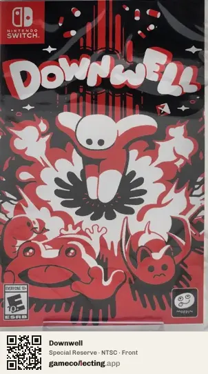 Downwell Nintendo Switch, NTSC box front