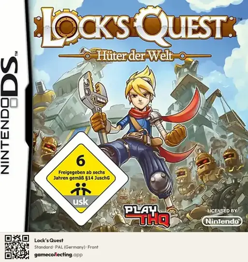 Lock's Quest Nintendo DS, Germany box front