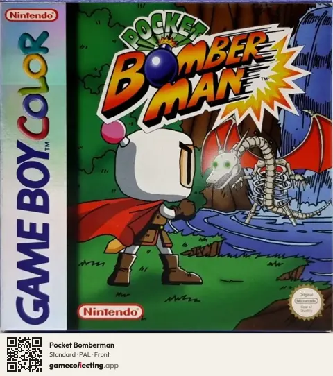 Pocket Bomberman Game Boy Color, PAL box front