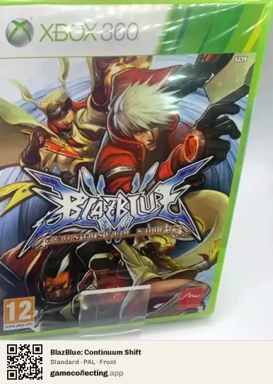 BlazBlue: Continuum Shift Xbox 360, PAL box front