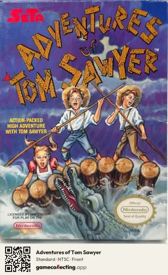 Adventures of Tom Sawyer Nintendo Entertainment System, NTSC box front