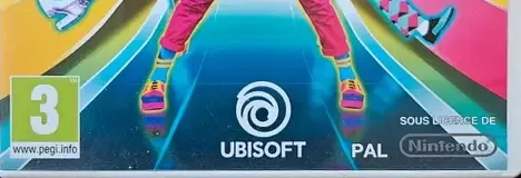 Just Dance 2018, the PEGI square on its front