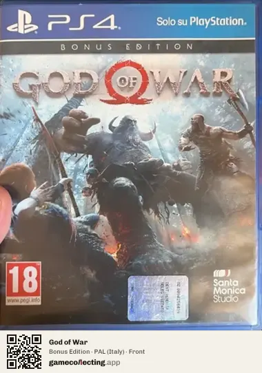 God of War PlayStation 4, Italy box front