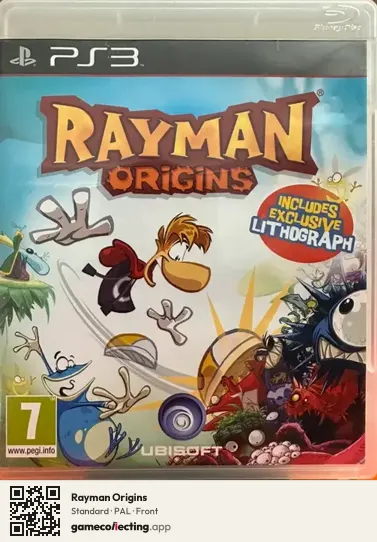 Rayman Origins PlayStation 3, PAL box front
