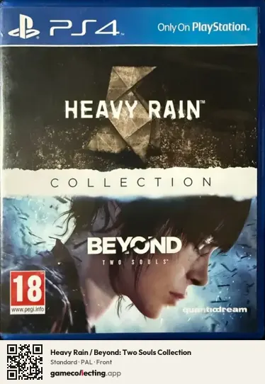 Heavy Rain / Beyond: Two Souls Collection PlayStation 4, PAL box front