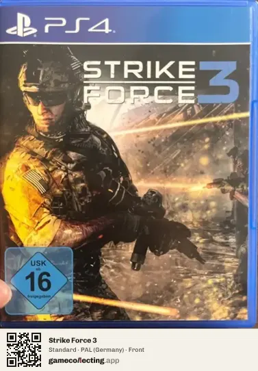 Strike Force 3 PlayStation 4, Germany box front